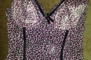 Brand new Okay  leopard print corset size UK18/20 cup UK42D EUR95D Postage included