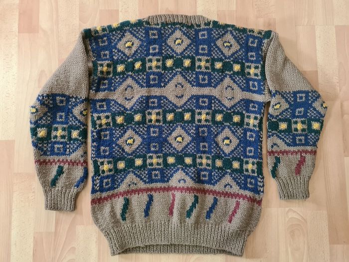 Jumper Handknit vintage wool Shelterbay by Arrow size M medium