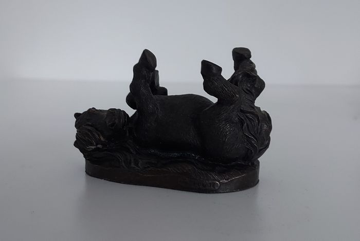 Heredities bronzed ponies signed J Spouse x 2