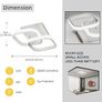 NEW SALE | Ceiling Light Modern 22W LED Cool White 6000K Acrylic Square LED Ceiling Lamp for Hallway Office Bedroom Kitchen Living Room Ceiling Light Image 4