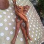 Vintage African Wooden Tripod Bowl Image 6
