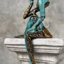 Man Deep In Thought (35cm) - Patinated Bronze Image 9