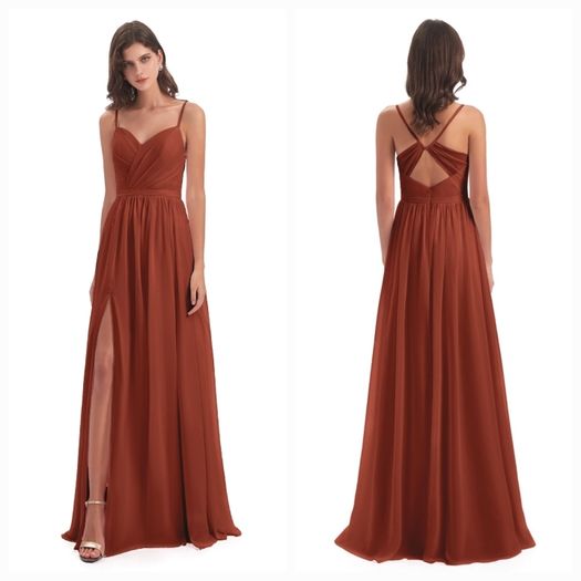 Rust Bridesmaid Dress x3
