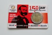 Belgium 2014 - 150 years of the Red Cross - Commemorative 2 Euro in Coincard