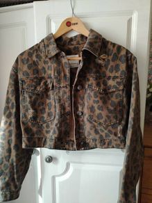lovely denim crop jacket