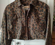 lovely denim crop jacket