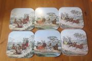 6 vintage small place mats