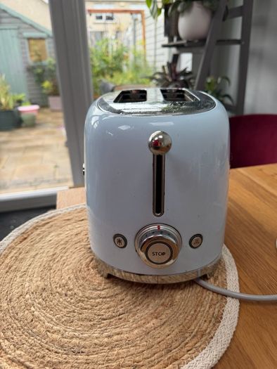 SMEG 4 Slice Toaster Pastel Blue