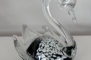1970s Finnish art glass swan by Studiolasi