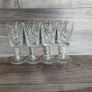 Set Of 4 Crystal Goblets 4 Glasses Wine Port Vintage Image 4