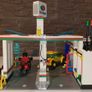 Lego City Service Station 7993 Full Set with car wash! Image 7