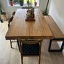 Wood Dining Table Set.Table, Bench & 4 Chairs Excellent Condition Image 3