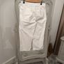 White Cotton 3/4 length Trousers size 10 Image 2