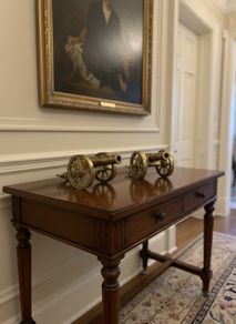A Pair of Antique Solid Brass Desk Canons(5.4kgs)