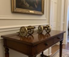 A Pair of Antique Solid Brass Desk Canons(5.4kgs)