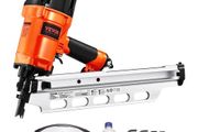 Framing Nailer, 50 to 90 mm 21 Degree Full Round Head Pneumatic Framing Nailer with Dual Trigger Modes &amp; Tool-Less Depth Adjustment, 80-120PSI Pro Air Nail Gun for Framing Flooring Decking