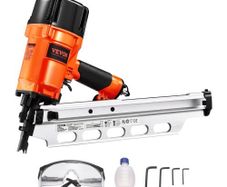 Framing Nailer, 50 to 90 mm 21 Degree Full Round Head Pneumatic Framing Nailer with Dual Trigger Modes & Tool-Less Depth Adjustment, 80-120PSI Pro Air Nail Gun for Framing Flooring Decking