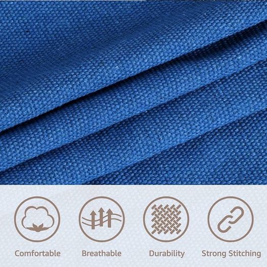 NEW SALE | Hammock Chair Hanging Swing 2 Seat Cushions Included,Strong Webbing Straps and Hooks for Easy Hanging Soft Cotton Weave Hanging Chair Side Pocket Large Tassel Chair Set Comfort Indoor Outdoor