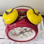 Vintage Bradley Micky Mouse Alarm Clock Mechanical Wind up 1970s Licencesed Disney clock Image 3