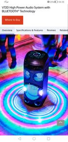 Sony party speaker
