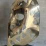 Mask Sculpture On Stand - Polished Bronze Image 2