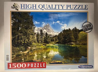Clementoni 31680 Jigsaw Collection l. The Blue Lake 1500 Pieces, Multi Colour New and sealed.