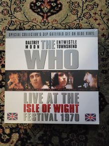 The Who; live at the isle of white 1970 x3 LP blue vinyl