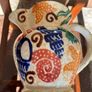 Moorland Pottery Rare Kate Malone Wall Mounted Sponge ware Jug Image 2