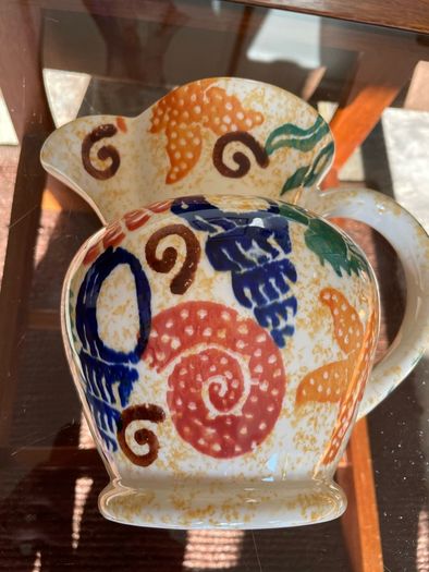 Moorland Pottery Rare Kate Malone Wall Mounted Sponge ware Jug