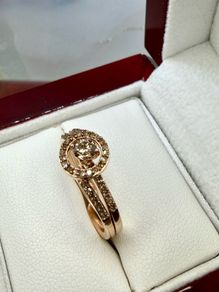 Diamond Interlocking Ring