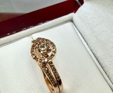 Diamond Interlocking Ring