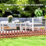 Set of 12 Wooden 60cm Garden Fence Pieces Image 5