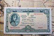 One Pound Lady Lavery 12/6/57 Irish Note