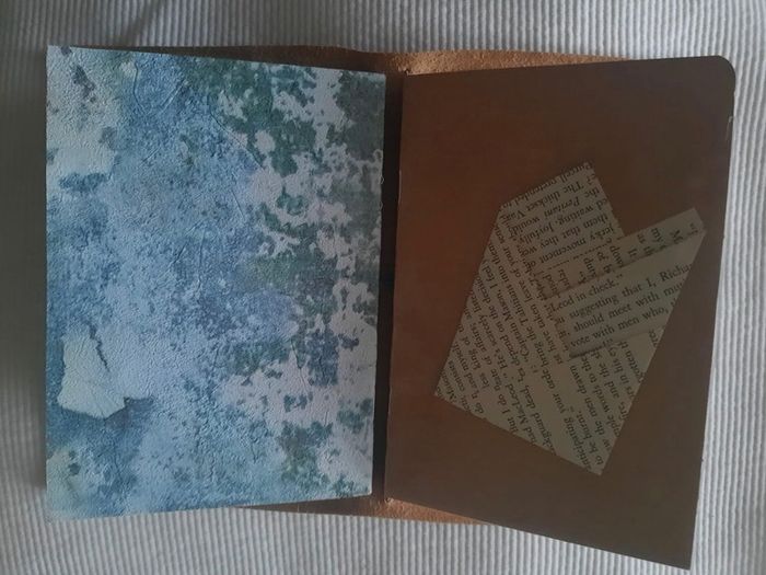 Handmade leather personal size notebook passport diary holder 17cm x 11cm with 4 elastics to hold your notebooks diaries etc and also a pen loop and a handmade notebook also FREE STANDARD POSTAGE INCLUDED