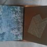 Handmade leather personal size notebook passport diary holder 17cm x 11cm with 4 elastics to hold your notebooks diaries etc and also a pen loop and a handmade notebook also FREE STANDARD POSTAGE INCLUDED Image 2
