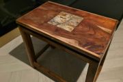 Beautifully Restored Upcycled Indian Rosewood Nest of 3 Tables with Floating Top Effect