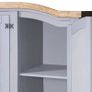 Wardrobe Mexican Pine Corona Range 3 Doors Grey Image 5