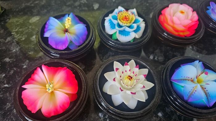 Beautiful Handmade Soap Flowers from Thailand Unique Christmas Gift  20 euro EACH