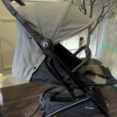 cybex breezy stroller, foot muff, cup holder and rain cover