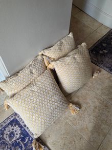 Set of 4 Luxury Tassel Cushions