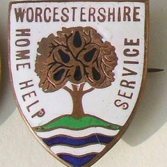 Worcestershire Home Help Service - council employee's/volunteer worker's enamel badge