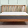 Solid Oak Scandi Double Bed Frame Image 8