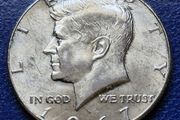 1967 United States "Kennedy Half Dollar" 40% Silver coin