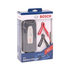 Bosch C1 - Intelligent and Automatic Battery Charger - 12V / 3,5A - for lead-acid batteries, GEL, Start/Stop EFB for motorcycles, cars and light commercial vehicles