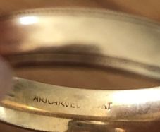 14k gold Artcarved ring