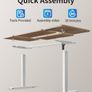 120 x 60cm Sit Stand Electric Home Office Desk with Memory Smart Pannel Image 8