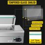 Buffet Food Warmer Stainless Steel 3-6 Pans with Glass Shield Commercial Countertop Bain Marie Electric Steamer Cooker Image 6