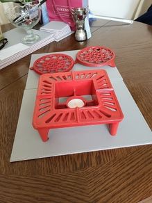 Food warmer trivets set