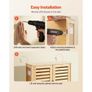 Bathroom Wall Cabinet, 2 Doors and Adjustable Shelf, Over the Toilet Storage Medicine Cabinet Wall Mounted, Hanging Organizer with Shelves Image 6