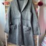 coat grey 100% wool coat James Lakeland vintage inspired 10/12 medium Image 3